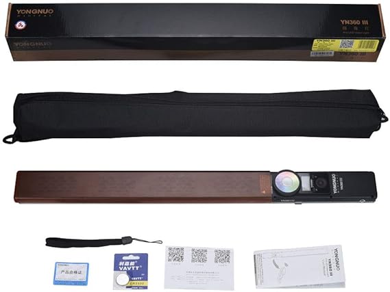 YONGNUO YN360 III YN360III Upgraded LED Video Light 5600K, Handheld Photography Ice Light, RGB Full Color Touch Pad Adjustable, App Support, 2.4G Remote Control, CRI 95+ YONGNUO YN360 III YN360III Upgraded LED Video Light 5600K, Handheld Photography Ice Light, RGB Full Color Touch Pad Adjustable, App Support, 2.4G Remote Control, CRI 95+